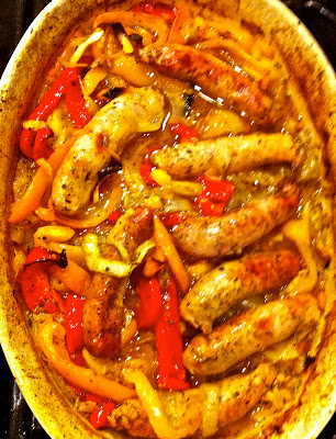 Roasted Sausages and Peppers