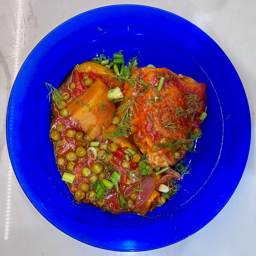 Kotopoulo me Araka – Greek Chicken with Peas